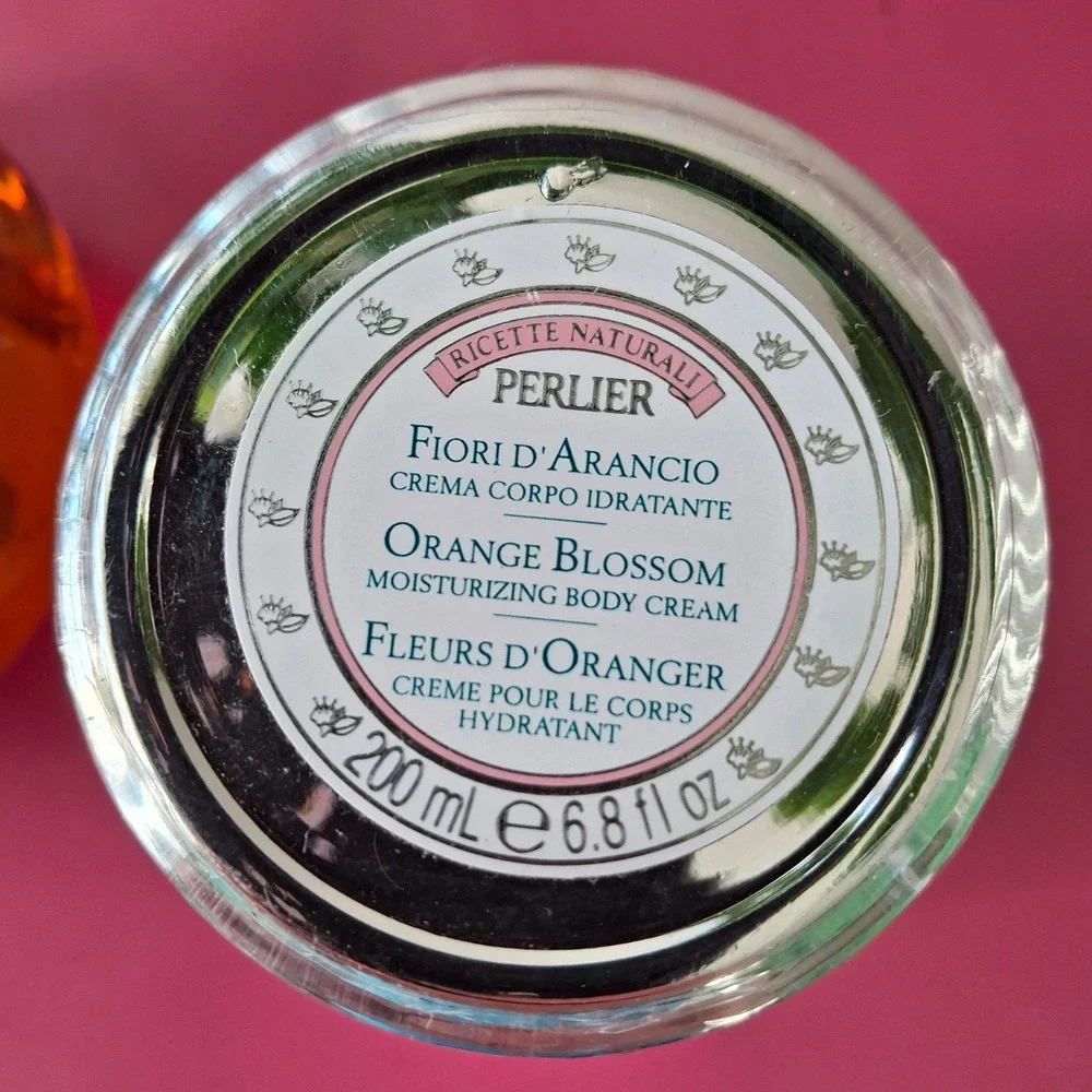 Perlier‎ Orange Blossom Bath & Body Cream Set NEW 6.8oz Italy Fiori D'Arancio